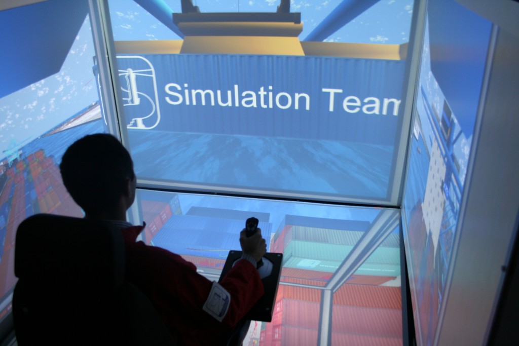 Maritime Simulation: HLA Simulation within a CAVE