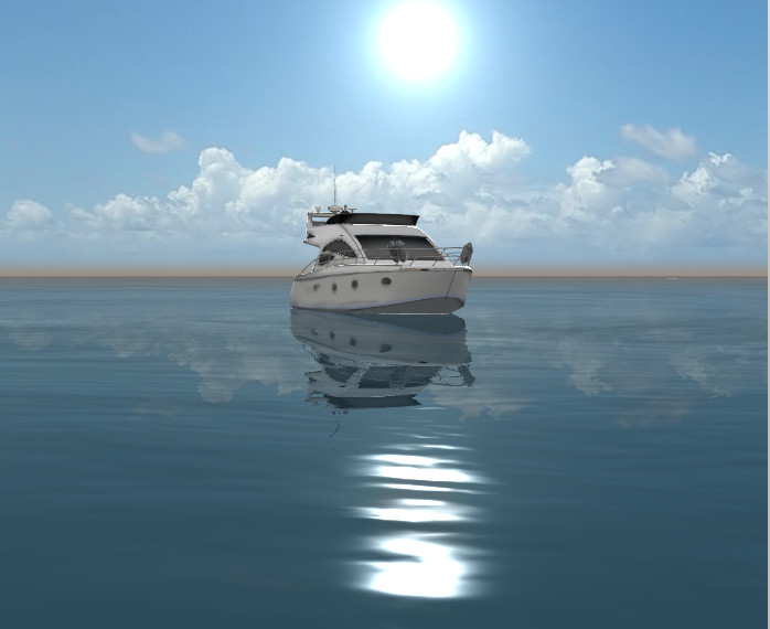 Virtual Yacht at Sunrise