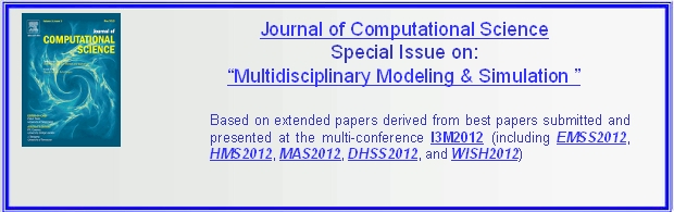 I3M2012 International Journal Special Issue: Journal of Computational Science, Special Issue: �Multimodal Modeling and Simulation 