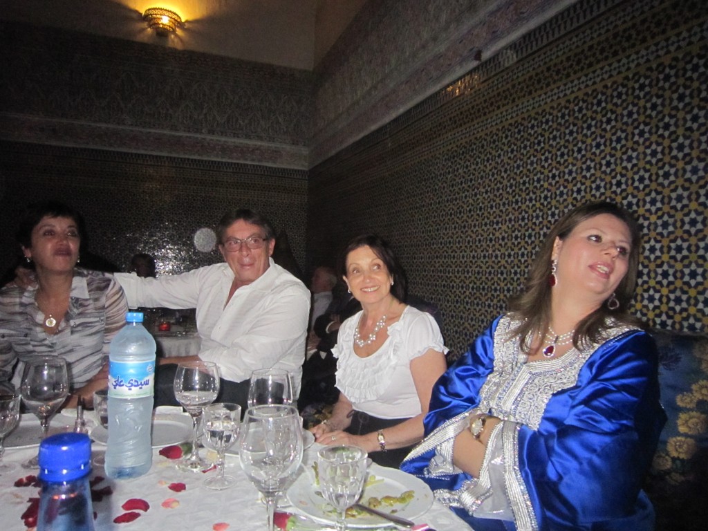 Norbert Giambiasi at Gala Dinner in Fes with Claudia Frydman, Khalid Mekouar and his wife