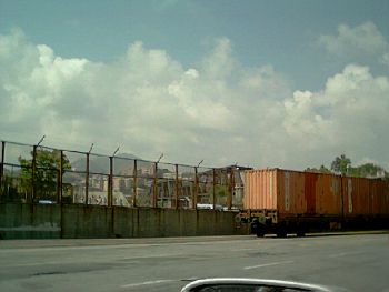 Messina Containers on Train