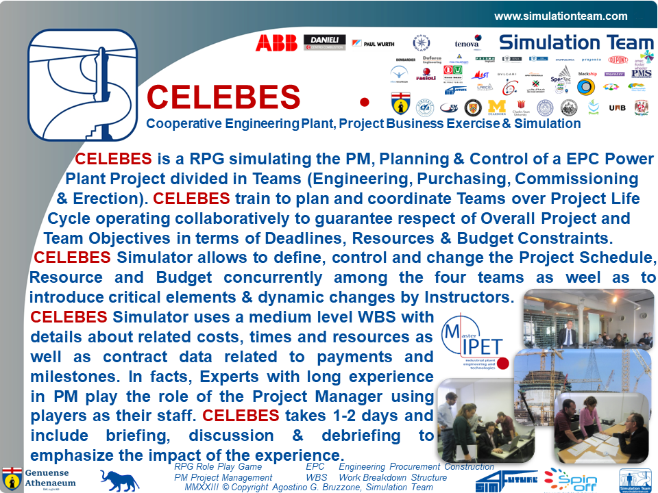 CELEBES - Cooperative Engineering Plant, Project Business Exercise & Simulation