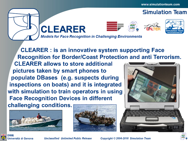 CLEARER: Face Recognition by Simulation Team