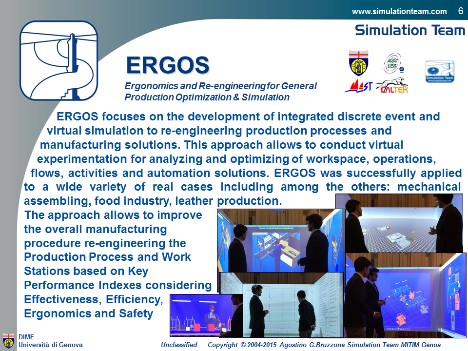 ERGOS - Ergonomics and Re-engineering for General Production Optimization & Simulation