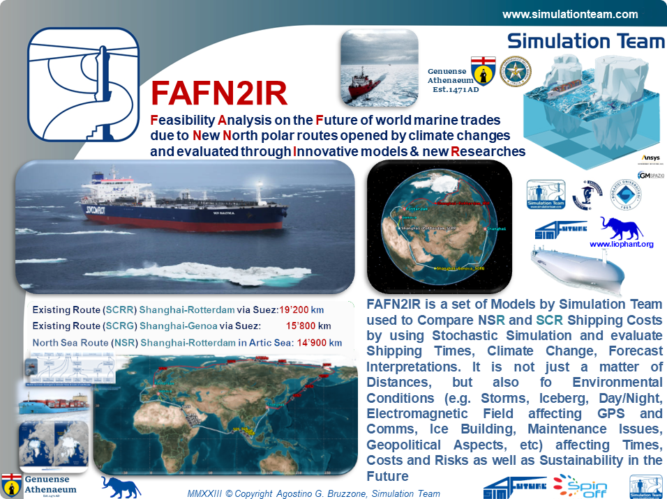 FAFN2IR - Feasibility Analysis on the Future of world marine trades due to New North polar routes opened by climate changes and evaluated through Innovative models & new Researches
