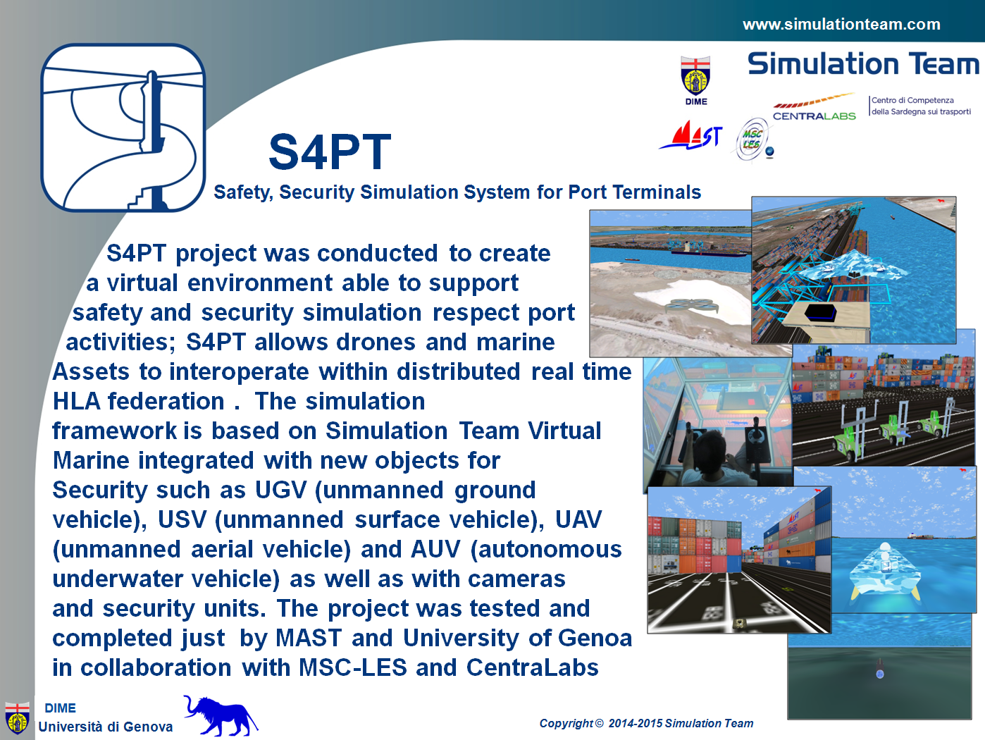 Safety, Security Simulation System for Port Terminals