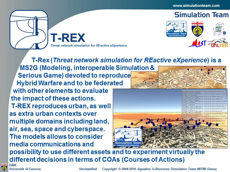T-REX - Threat network simulation for REactive eXperience