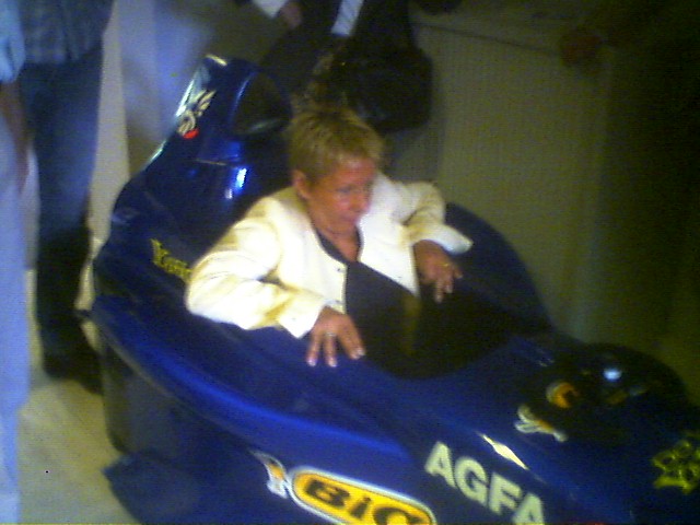 Chantal Lutz  entering in F1 Mockup