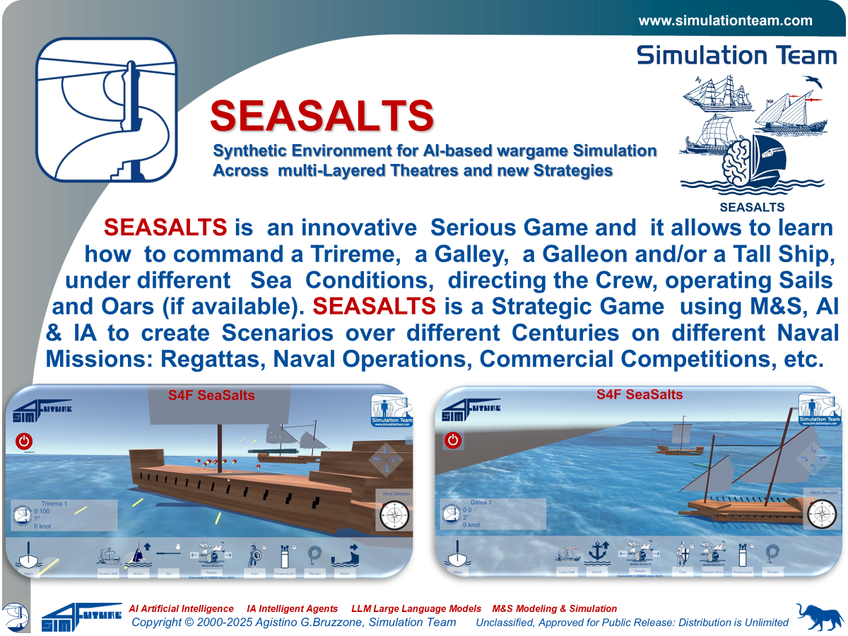 SEASALTS - Synthetic Environment for AI-based wargame Simulation Across multi-Layered Theatres and new Strategies